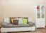 Vitrine Kiefer massiv Vollholz weiß lackiert B010 - Abmessung 190 x 80 x 42 cm (H x B x T)