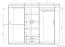 Schiebetürenschrank / Kleiderschrank Kikori 13, Farbe: Sonoma Eiche - Abmessungen: 210 x 210 x 62 cm (H x B x T)