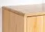 Vitrine Eiche massiv natur Aurornis 17 - Abmessungen: 104 x 96 x 40 cm (H x B x T)