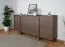 Schlichte Kommode Illgau 01, Baltic Storm - Dunkelbraun, 90 x 200 x 38 cm, mit 4 Türen und 6 Fächern, Push-to-open System, hochwertig verarbeitet, Soft Close System