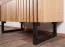 Kommode Slatina 11, Farbe: Eiche / Schwarz, teilmassiv - Abmessungen: 71 x 91 x 45 cm (H x B x T)