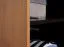 Schrank Slatina 47, Farbe: Eiche / Schwarz, teilmassiv - Abmessungen: 203 x 56 x 63 cm (H x B x T)