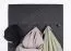 Garderobe Pandrup 06, Farbe: Schwarz - Abmessungen: 145 x 70 x 3 cm (H x B x T)