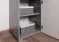 Jugendzimmer - Regal Lede 08, Farbe: Grau / Eiche / Weiß - Abmessungen: 190 x 45 x 40 cm (H x B x T)