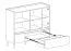 Moderne Kommode Fricourt 08, Beige / Eiche hell, 105 x 120 x 40 cm, mit 6 Fächern und 2 Schubladen, ABS-Kanten, einfache und rasche Montage