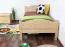 Bettrahmen für Kinder / Kinderbett 90 x 200 cm | Massivholz: Buche | Natur Lackiert Abbildung