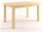 Massivholz Tisch 120x80 cm Kiefer, Farbe: Natur Abbildung