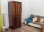 Kleiderschrank, Breite: 80 cm, Farbe: Nuss Abbildung