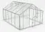 Gewächshaus - Glashaus Radicchio XL10, Wände: 4 mm gehärtetes Glas, Dach: 6 mm HKP mehrwandig, Grundfläche: 10,4 m² - Abmessungen: 360 x 290 cm (L x B)