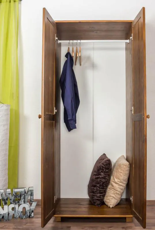 Echtholz-Schrank, Farbe: Eiche 190x80x60 cm Abbildung