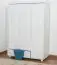 Massivholz-Kleiderschrank, Farbe: Weiß 190x133x60 cm Abbildung