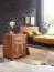 Nachtkästchen aus Sheesham Massivholz, Farbe: Sheesham - Abmessungen: 60 x 50 x 40 cm (H x B x T), ideal für Boxspringbetten geeignet