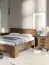 Doppelbett Altels 15, Farbe: Walnuss - Liegefläche: 160 x 200 cm (B x L)
