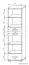 Regal Kikori 17, Farbe: Sonoma Eiche - Abmessungen: 190 x 50 x 40 cm (H x B x T)