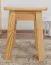 Hocker Kiefer massiv Vollholz natur 005 - Abmessung 45 x 35 x 35 cm (H x B x T)