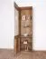 Vitrine Fazenda 03, Farbe: Dunkelbraun, Eiche teilmassiv – 199 x 61 x 41 cm (H x B x T)