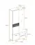 Helle Garderobe Sviland 09, Farbe: Eiche Wellington / Weiß - Abmessungen: 200 x 110 x 35 cm (H x B x T), mit vier Haken