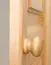 Schmaler Kleiderschrank | 2 Drehtüren | 1 Fach | mit Kleiderstange | 80 cm breit | Massivholz | Farbe: Natur Abbildung