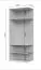 Anbaumodul für Kleiderschrank / Drehtürenschrank Neiafu, Farbe: Kaschmir, Maße: 224 x 90 x 56