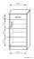 Garderobe Paseh 24, Farbe: Sonoma Eiche - Abmessungen: 200 x 100 x 37 cm (H x B x T)
