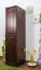 schmaler Kleiderschrank, Farbe: Nuss 190x47x60 cm Abbildung