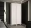 Schlichter Kleiderschrank mit zwei Kleiderstangen Jotunheimen 01, Farbe: Weiß - Abmessungen: 208 x 100,5 x 62 cm (H x B x T)