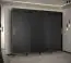 Eleganter Schiebetürenschrank mit 10 Fächern Jotunheimen 12, Farbe: Schwarz - Abmessungen: 208 x 250,5 x 62 cm (H x B x T)