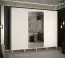 Moderner Kleiderschrank mit genügend Stauraum Jotunheimen 23, Farbe: Weiß - Abmessungen: 208 x 250,5 x 62 cm (H x B x T)