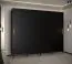 Kleiderschrank mit genügend Stauraum Jotunheimen 240, Farbe: Schwarz - Abmessungen: 208 x 250,5 x 62 cm (H x B x T)