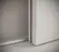 Eleganter Kleiderschrank mit Marmor Design Jotunheimen 85, Farbe: Weiß - Abmessungen: 208 x 100,5 x 62 cm (H x B x T)
