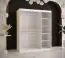 Außergewöhnlicher Kleiderschrank mit genügend Stauraum Balmenhorn 09, Farbe: Weiß matt - Abmessungen: 200 x 150 x 62 cm (H x B x T), mit fünf Fächern