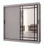 Kleiderschrank | Kaschmir | 10 Fächer | 200 x 62 x 200 cm | 2 Kleiderstangen | dekorative Spiegeltür | Schiebetürenschrank | hochwertig Verarbeitet