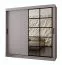 Kleiderschrank | Kaschmir | 10 Fächer | 2 Kleiderstangen | hochwertig Verarbeitet | 200 x 62 x 200 cm | Schiebetürenschrank | dekorative Spiegeltür