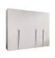 Kleiderschrank | Farbe: Weiß | 5-Türig | 3 Fächer | Griffe: Kaschmir | 3 Kleiderstangen| Soft-Close-Funktion | Maße: 250 x 52 x 202 cm | ABS-Kanten