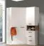Schrank mit viel Stauraum Fafe 06, Farbe: Eiche Riviera / Weiß - Abmessungen: 195 x 52 x 40 cm (H x B x T), mit einer Tür, 3 Schubladen und Fächern