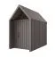 Steiner Shopping Gartenhütte mit Satteldach | Dreieckfenster | Grau-Braun | Grundfläche: 4,50 m² | Skandinavischer Style | Außenmaße: 162,4 x 207,7 cm | Malmö 20