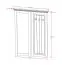 Garderobe Gyronde 28 mit Spiegel, Kiefer massiv Vollholz, weiß lackiert - 134 x 108 x 8 cm (H x B x T)