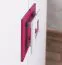 Kinderzimmer - Drehtürenschrank / Kleiderschrank Fabian 03, Farbe: Eiche Hellbraun / Weiß / Rosa - 190 x 120 x 50 cm (H x B x T)