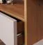 Wohnzimmer Komplett - Set N Barbe, 5-teilig, modernen Design, Farbe: Kaschmir, mit Elektro-Kamin, ABS-Kantenschutz, sehr Stabil