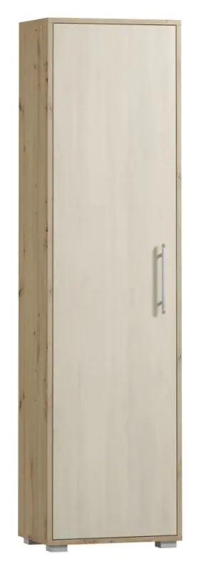 Schrank Curug 15, Farbe: Eiche / Buche hell - Abmessungen: 188 x 50 x 34 cm (H x B x T)