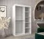 Schiebetürenschrank / Kleiderschrank Aizkorri 02B mit Spiegel, Farbe: Weiß matt - Abmessungen: 200 x 120 x 62 cm (H x B x T)