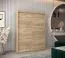 Schiebetürenschrank / Kleiderschrank Bisaurin 3A, Farbe: Eiche Sonoma - Abmessungen: 200 x 150 x 62 cm ( H x B x T)