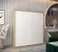 Schiebetürenschrank / Kleiderschrank Bisaurin 4A, Farbe: Eiche Sonoma / Weiß matt - Abmessungen: 200 x 180 x 62 cm ( H x B x T)