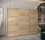 Schiebetürenschrank / Kleiderschrank Bisaurin 6A, Farbe: Eiche Sonoma - Abmessungen: 200 x 250 x 62 cm ( H x B x T)