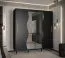 Schiebetürenschrank mit genügend Stauraum Jotunheimen 190, Farbe: Schwarz - Abmessungen: 208 x 200,5 x 62 cm (H x B x T)