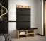 Wandpaneel im edlen Stil Farbe: Schwarz - Abmessungen: 42 x 84 x 4 cm (H x B x T)