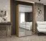 Kleiderschrank eine Kleiderstange Eiger 112, zwei Spiegeltüren, 1 Meter breit, Soft-Close-Funktion, ein Fach, für Schlafzimmer