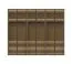 Glastüren-Kleiderschrank inkl. Innenbeleuchtung Neiafu 49, Farbe: Kaschmir, Soft-Close-Funktion, drei Kleiderstangen, Maße: 224 x 272 x 56 cm