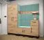 Wandpaneel mit modernen Design Farbe: Hellblau - Abmessungen: 42 x 42 x 4 cm (H x B x T)