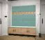 Wandpaneel mit modernen Design Farbe: Hellblau - Abmessungen: 42 x 42 x 4 cm (H x B x T)
